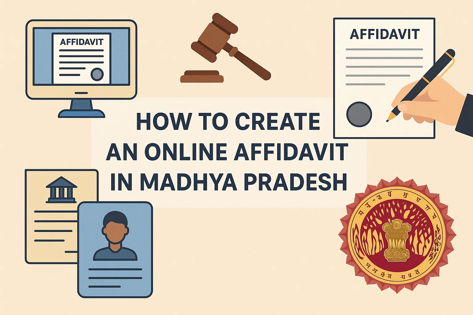How to Create an Online Affidavit in Madhya Pradesh - Featured image for legal blog post by LegalParihar