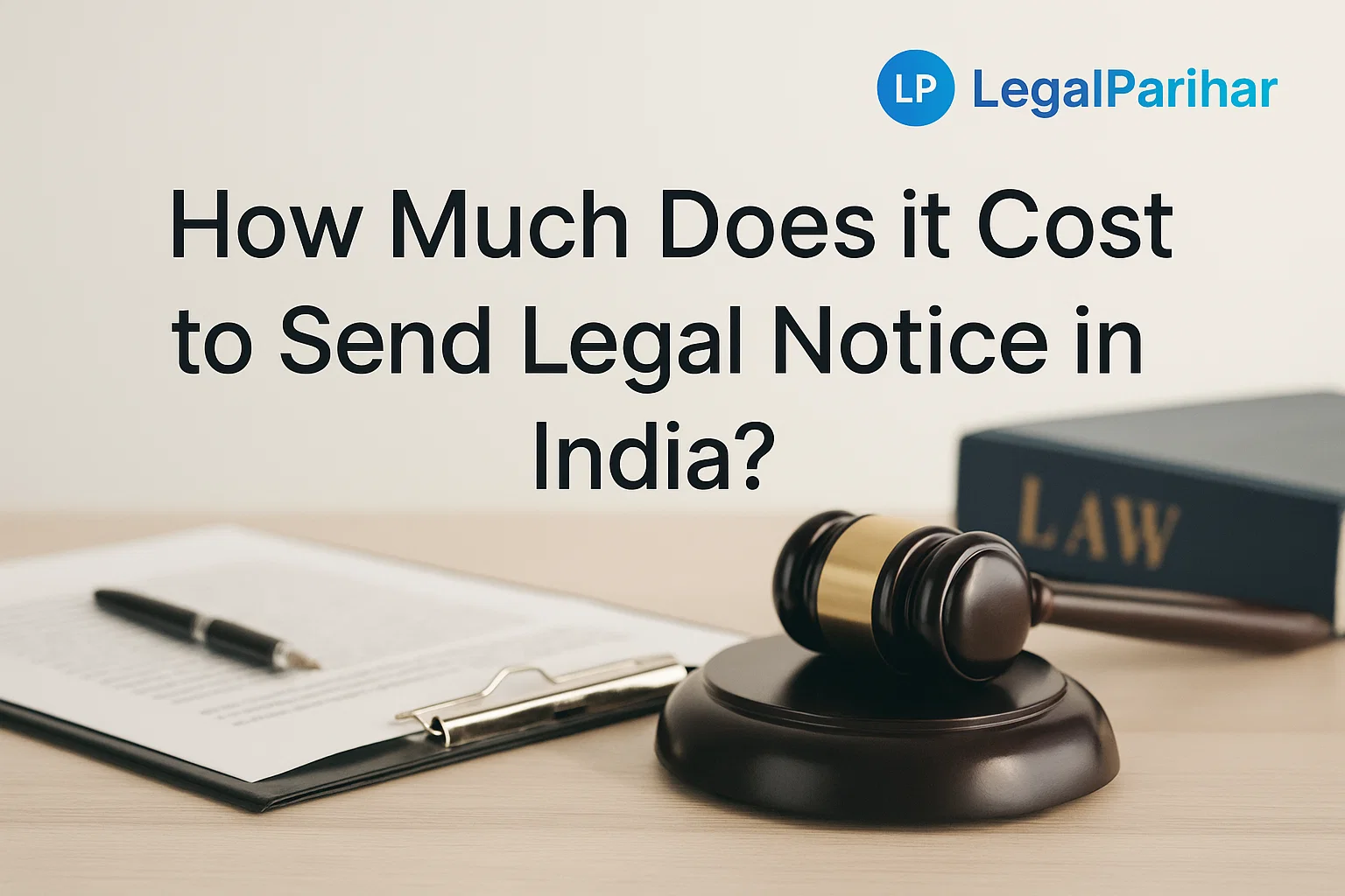 How Much Does it Cost to Send Legal Notice in India? - Featured image for legal blog post by LegalParihar