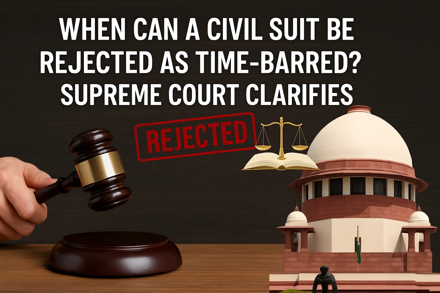 Civil Suit Time-Barred - Supreme Court Clarification - Featured image for legal blog post by LegalParihar
