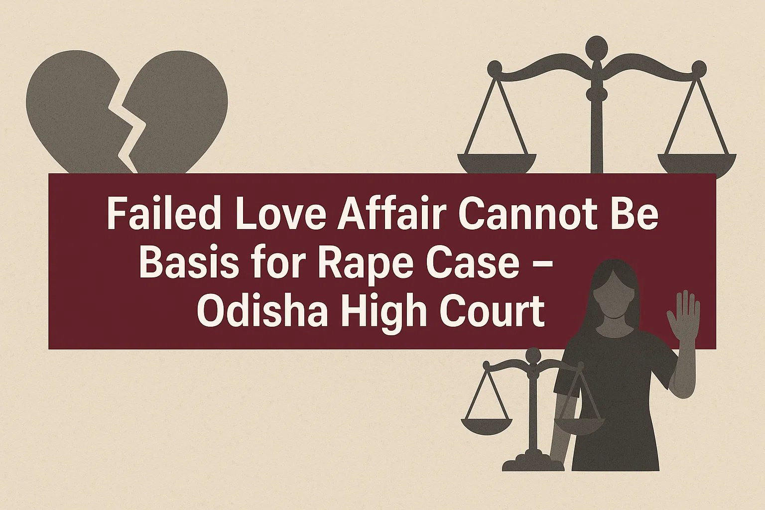Failed Love Affair Rape Case - Odisha HC Ruling - Featured image for legal blog post by LegalParihar