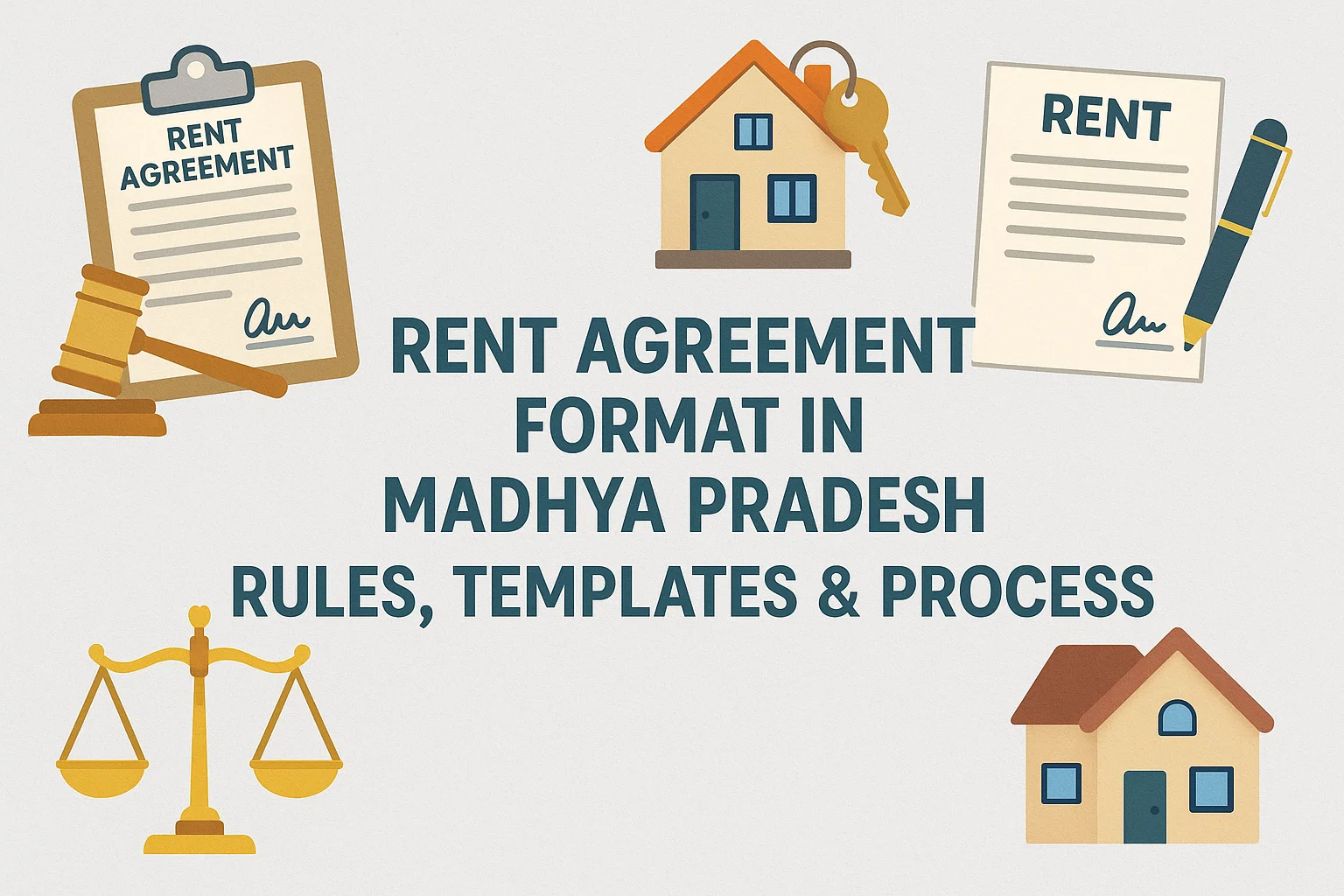 Rent Agreement Format in Madhya Pradesh: Rules, Templates & Process - Featured image for legal blog post by LegalParihar