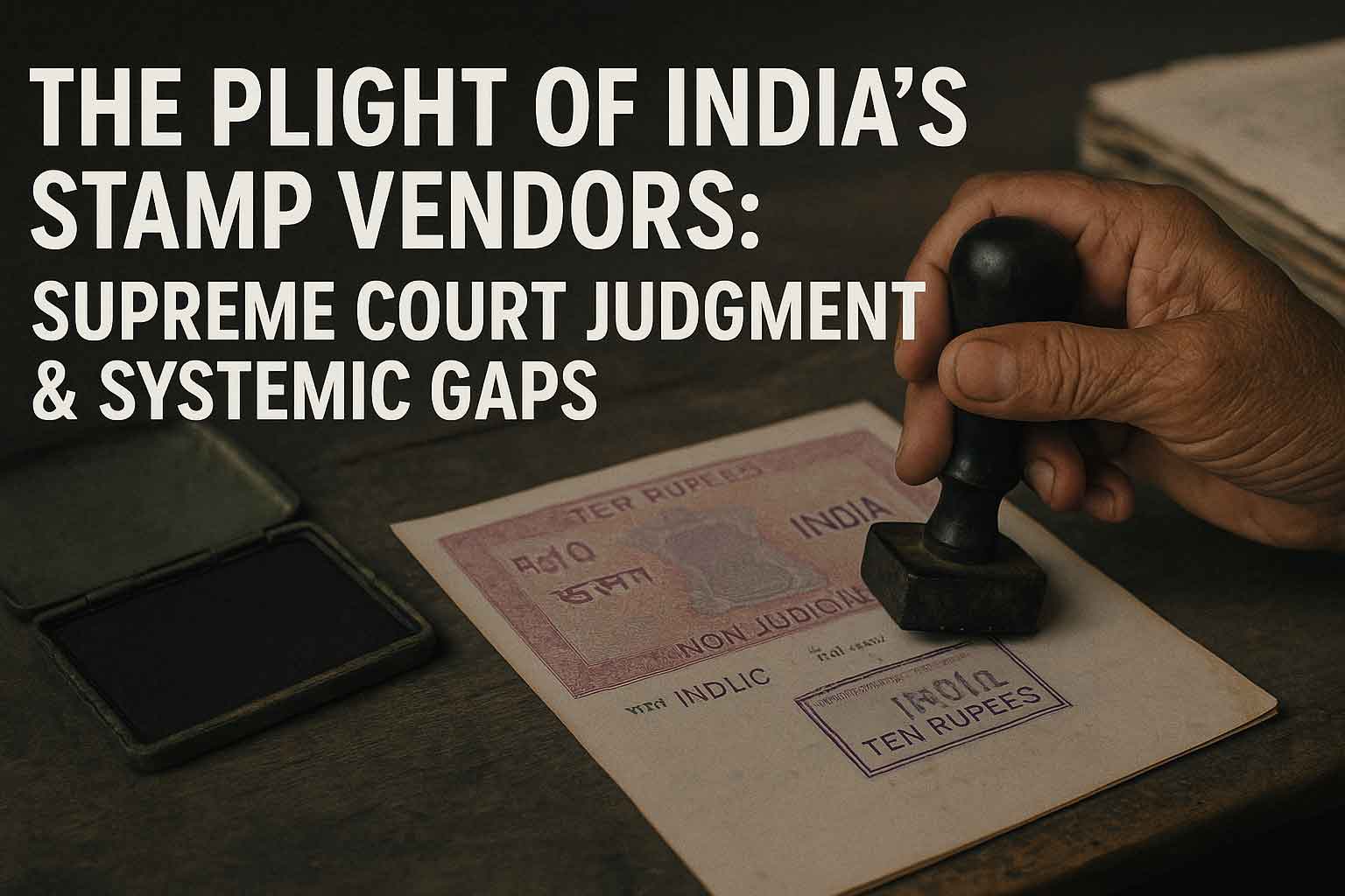₹2 का जुर्म, ज़िंदगी की सज़ा: स्टैम्प विक्रेताओं पर न्याय या अन्याय?" - Featured image for legal blog post by LegalParihar