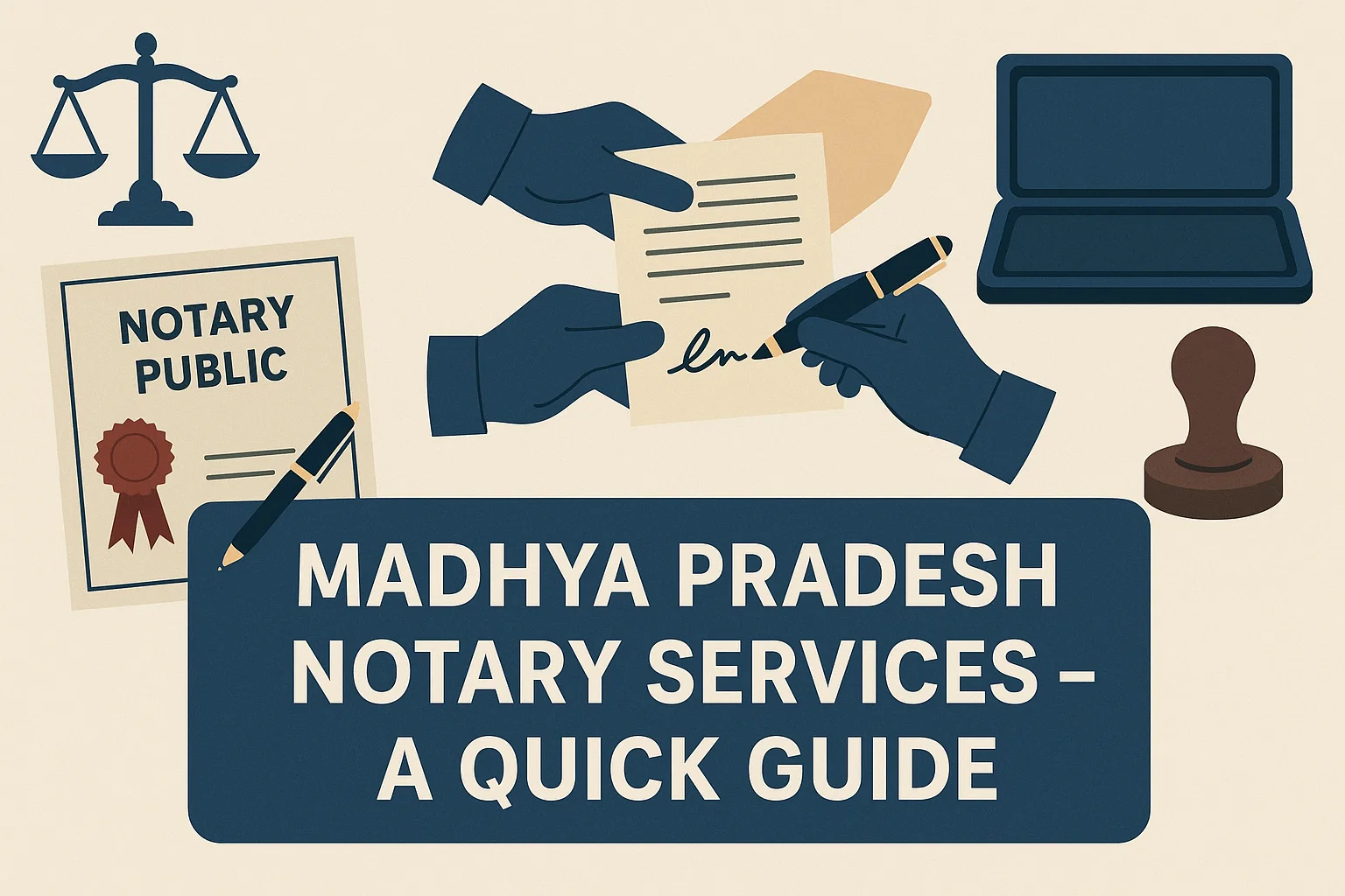 Madhya Pradesh Notary Services – A Quick Guide - Featured image for legal blog post by LegalParihar