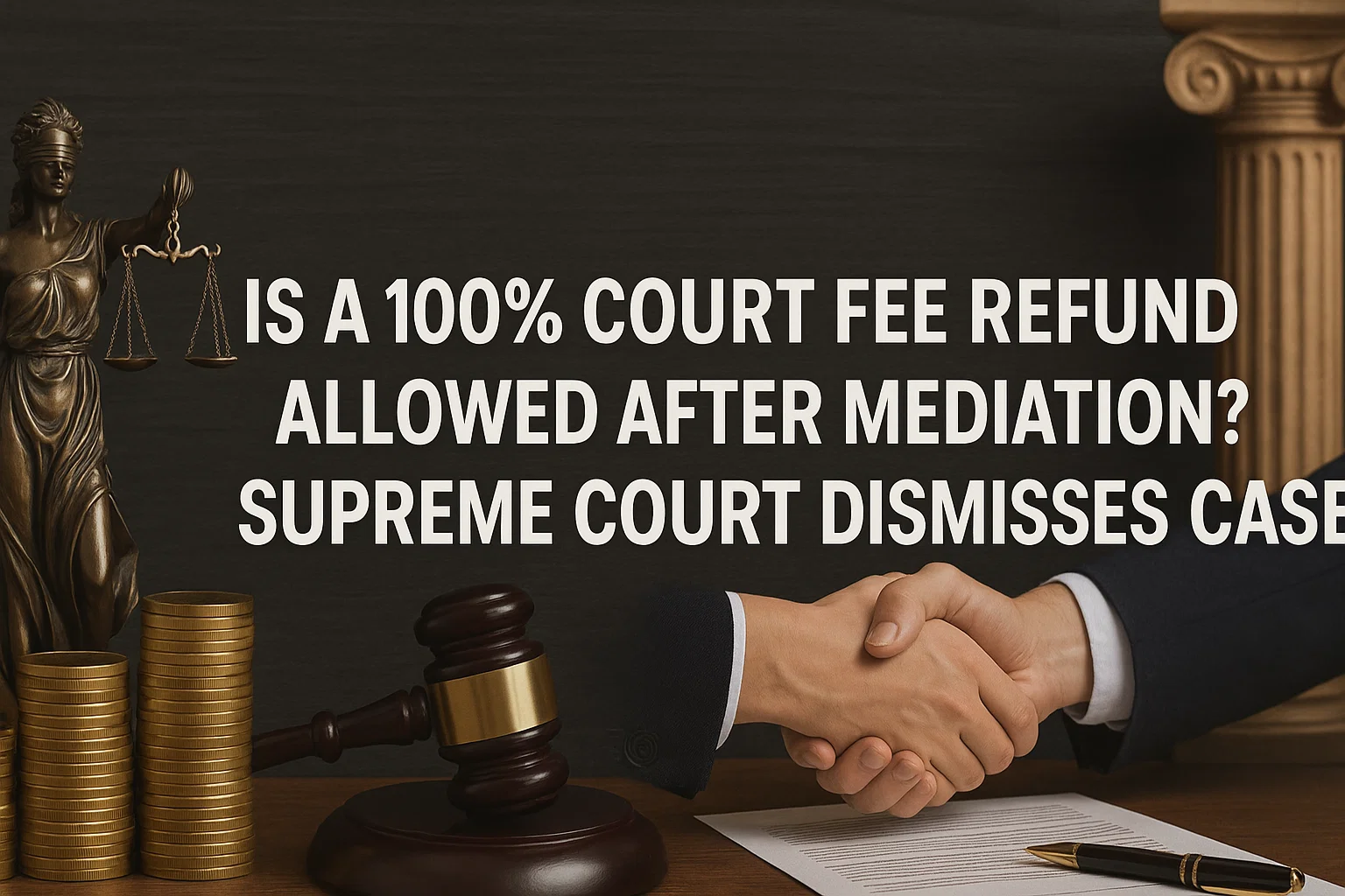 Court Fee Refund After Mediation - SC Ruling - Featured image for legal blog post by LegalParihar
