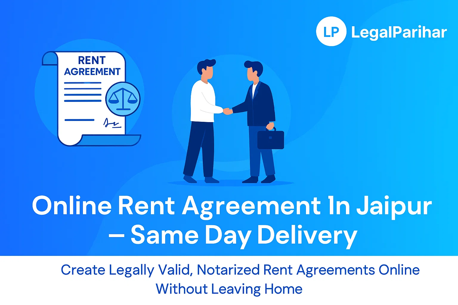 Online Rent Agreement in Jaipur - Featured image for legal blog post by LegalParihar