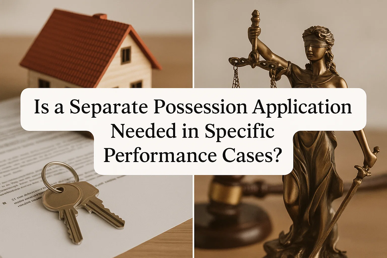 Is a seprate possession application is required in a Specific Performance case? - Featured image for legal blog post by LegalParihar